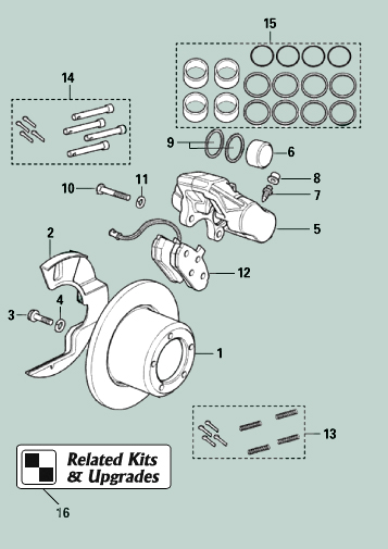 land rover discovery i front brakes