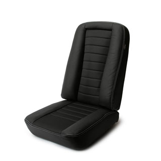 Outer Seat Cushion Back For Land Rover Series II/IIA And Series III, Black