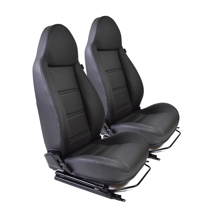 Land Rover Series Front Seats - Black