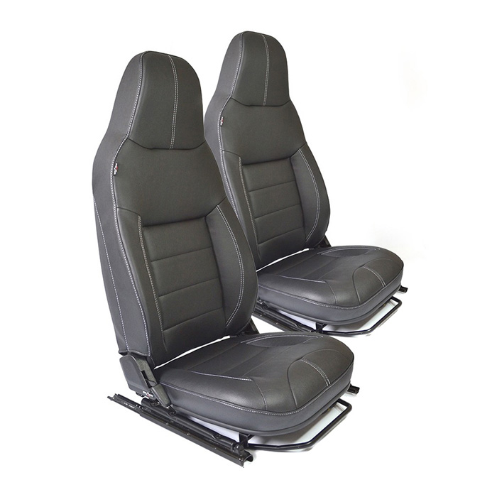 Land Rover Series Front Seats - Black