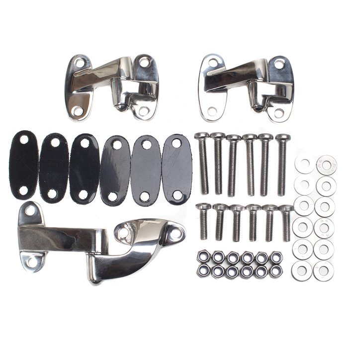 Stainless Hinge Kit Rear Door Defender RNA0074 Rovers North Land