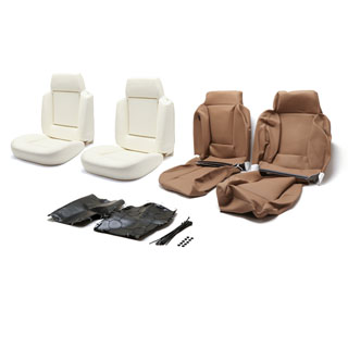 Front Seat Trim Kit Camel Vinyl For Discovery 1