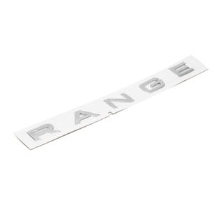 Badge "Range" Tailgate L320 Sport Atlas Silver