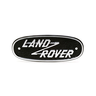 Badge Land Rover Oval Pressed Aluminum Series