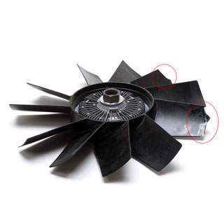 Damaged - Fan Assembly With Viscous Coupling 4.6L V8 EFI Discovery II 03-04