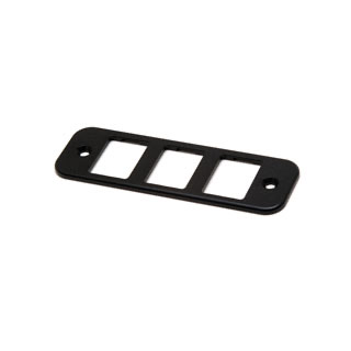 Switch Panel Lower Dash Aluminum Black Defender RHD