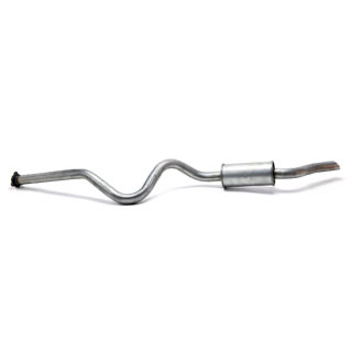 Tailpipe &amp; Rear Silencer Single Can Defender 110