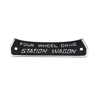 Badge Lower Four Wheel Drive Station Wagon Series