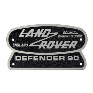 Rear Badge Cast Alloy Defender 90