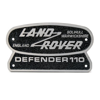 Rear Badge Cast Alloy Defender 110