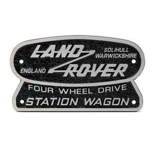 Name Plate Cast Alloy Station Wagon