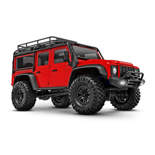 Radio Controlled Crawler Red Defender 110 Scale: 1/18